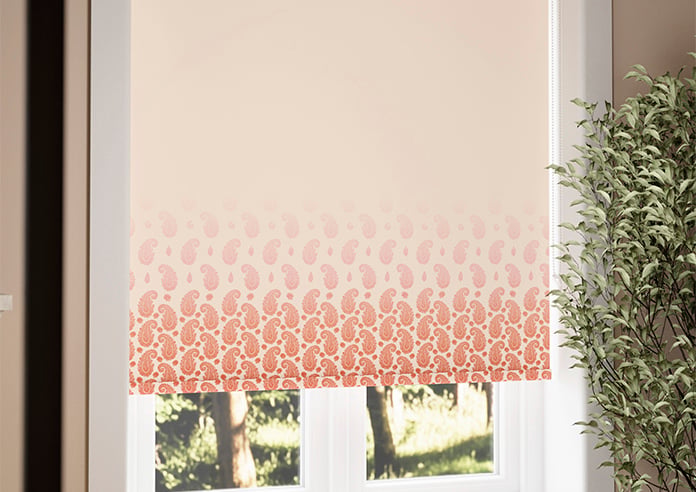 Petal & Block Paisley Mist, Sunset - Roller Blind - Image 5